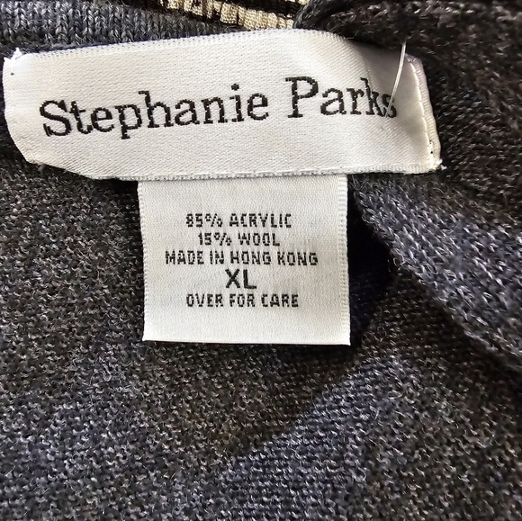 Stephanie Parks Long Sleeve Thigh Length Cardigan Size XL - Picture 8 of 8